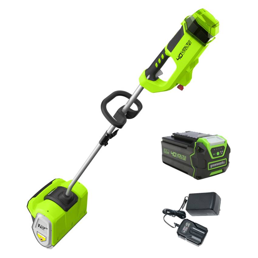 Снегоуборщик-снеголопата  аккумуляторный бесщеточный Greenworks GD40SS30k5 (АКБ 5 А.ч и ЗУ) 2600807UG