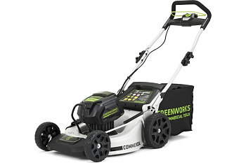Бесщеточная аккумуляторная газонокосилка GreenWorks GC82LM51K5 2502007UB